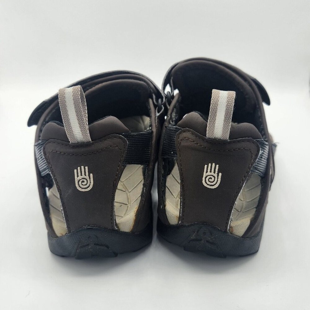 Teva Mens Size 8 Forebay Hook And Loop Brown Fisherman Sandals - Picture 6 of 9